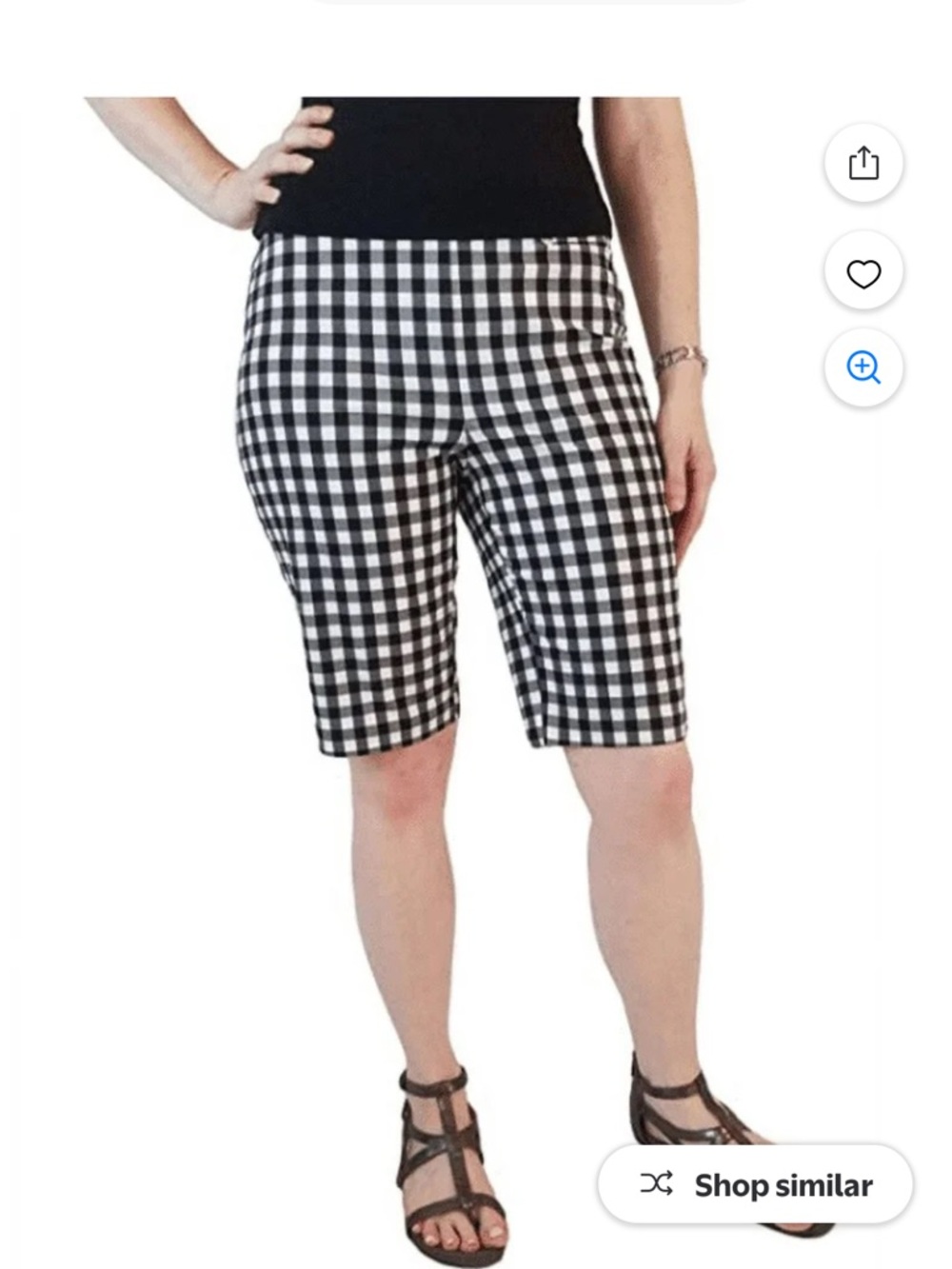 Rafaella Women's Supreme Stretch Pull On Comfort 11" Bermuda Shorts